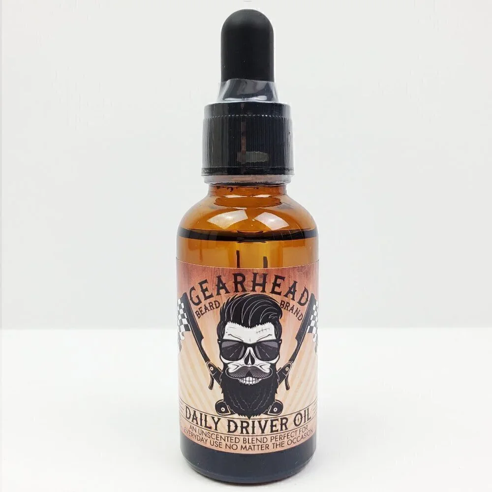 Daily Driver Unscented Natural Men's Grooming Beard and Mustache Oil 30ml Bottle